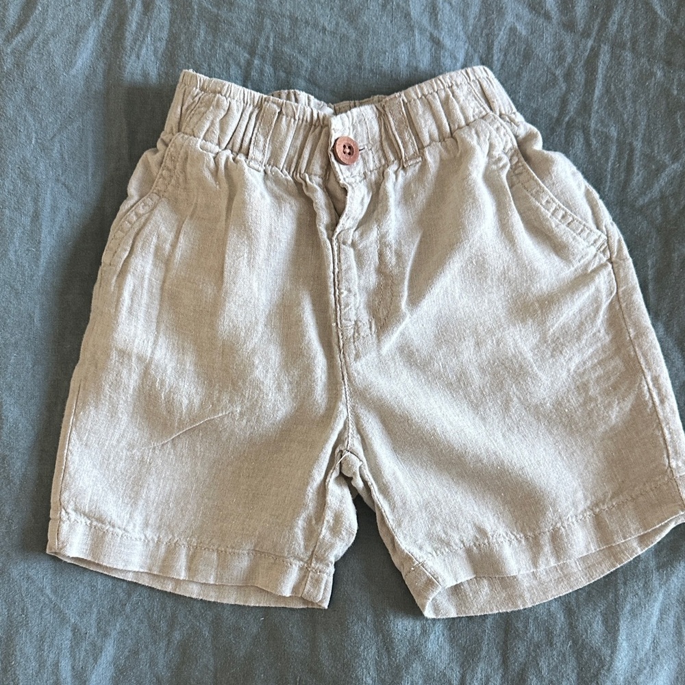 Zara Boy Shorts- 100% linen
